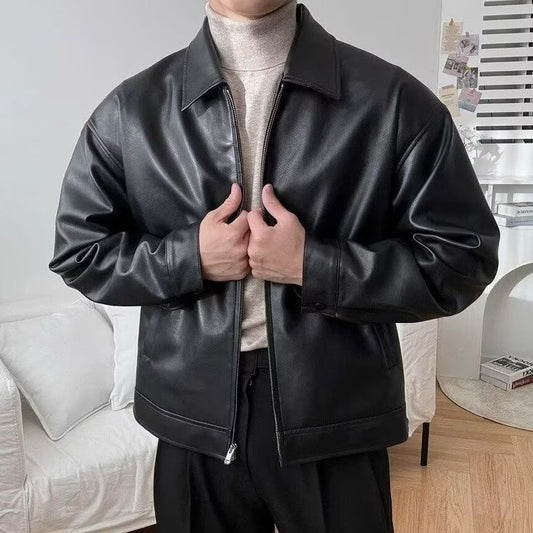 Classic Black Genuine Leather Jacket – Iconic Style