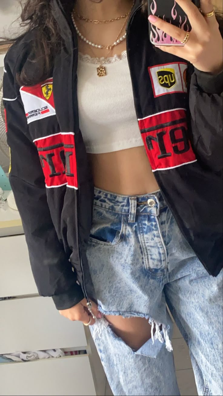 Ferrari Premium Embroidered Racing Jacket by Zenthread