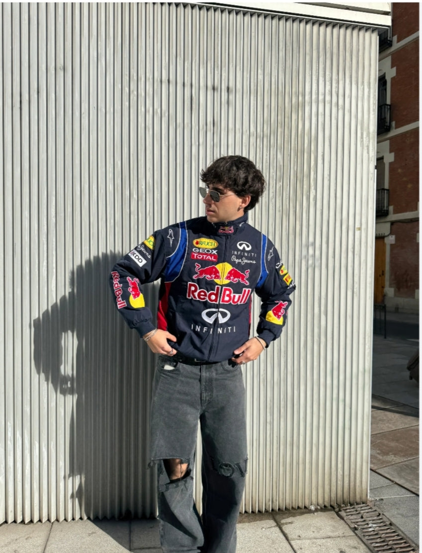 Red Bull Print Jacket – Stylish Motorsport Streetwear