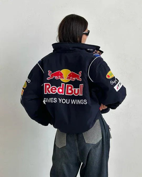Red Bull Print Jacket – Stylish Motorsport Streetwear