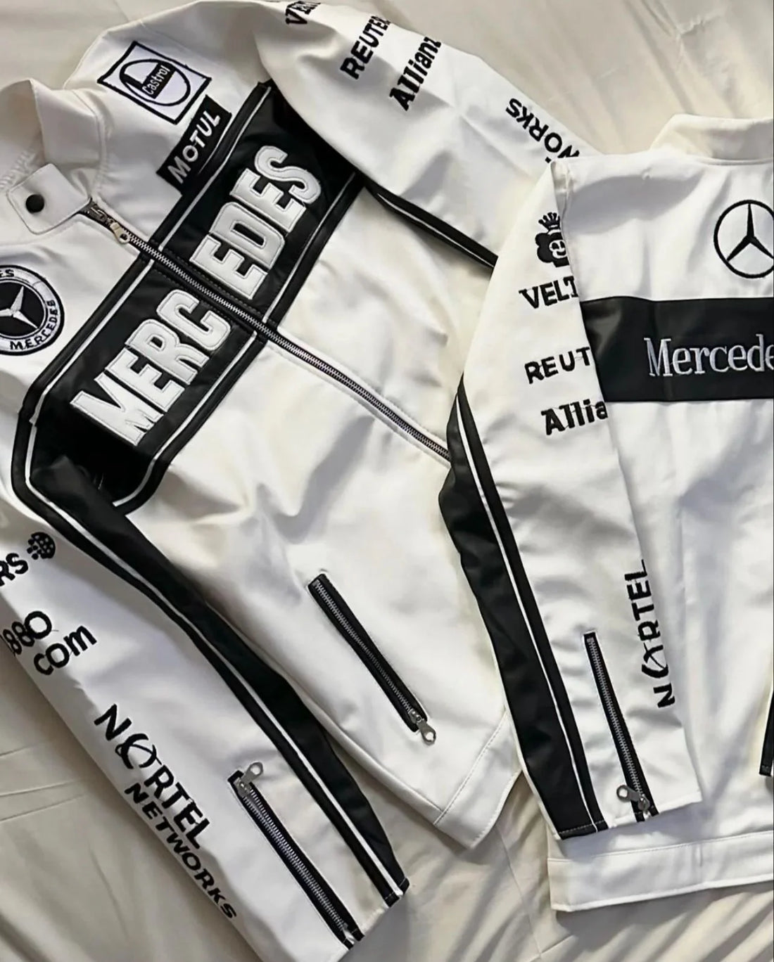 Mercedes Leather Jacket – Motorsport by zenthreads