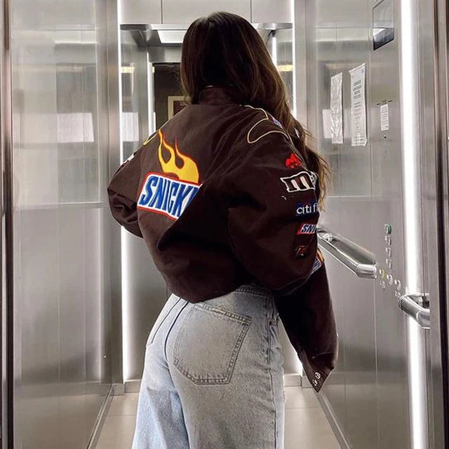 Snickers Vintage Racing Jacket DTF Printing