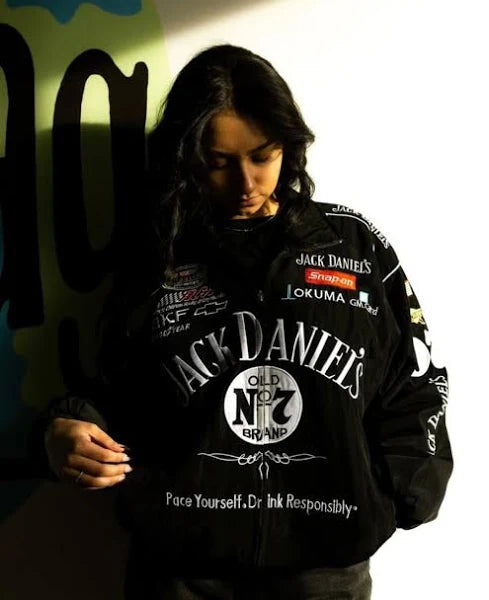 Jack Daniels F1  Racing Jacket || Embroidered Motorsport by zenthreads