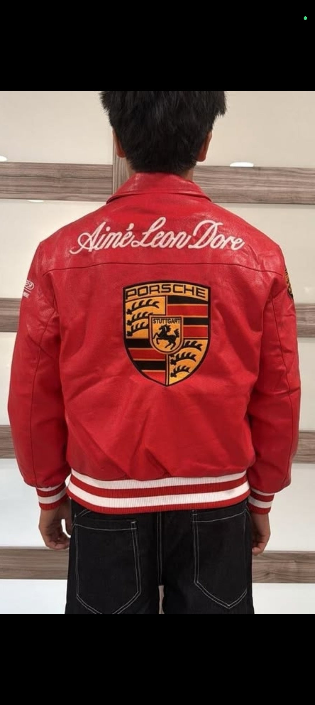 Porsche Red Racing Leather Jacket – Luxury Men’s Motorsport Jacket | Premium Quality, Bold Red Design & Stylish Fit