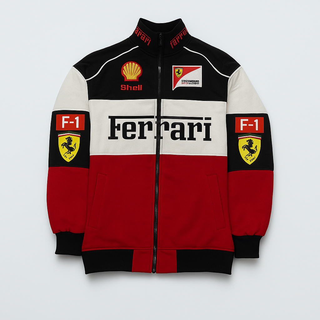 Trio Ferrari F1 Vintage Racing Jacket Vintage motorsport