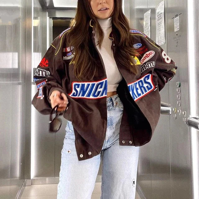 Snickers Vintage Racing Jacket DTF Printing