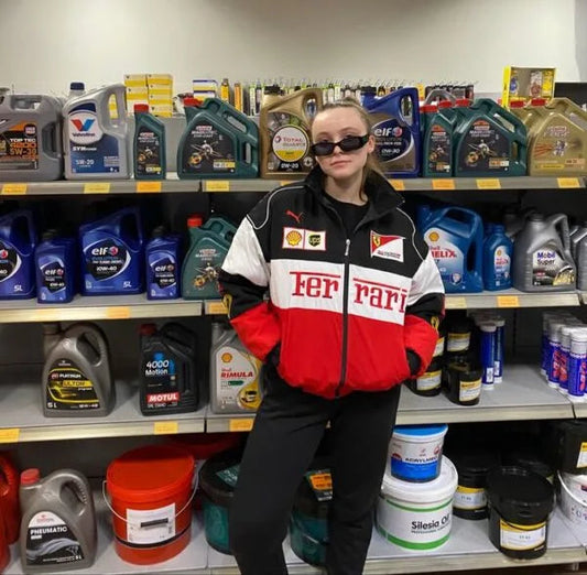 Trio Ferrari F1 Vintage Racing Jacket – Iconic Motorsport Heritage