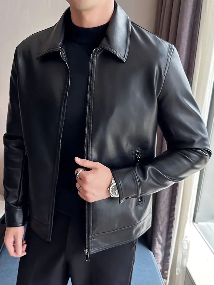 Classic Black Genuine Leather Jacket – Iconic Style