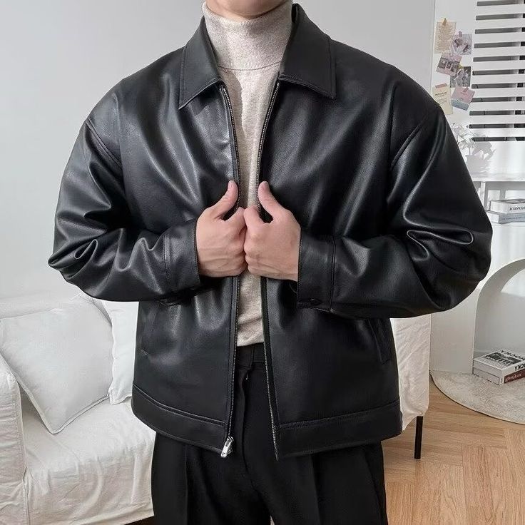 Classic Black Genuine Leather Jacket – Iconic Style